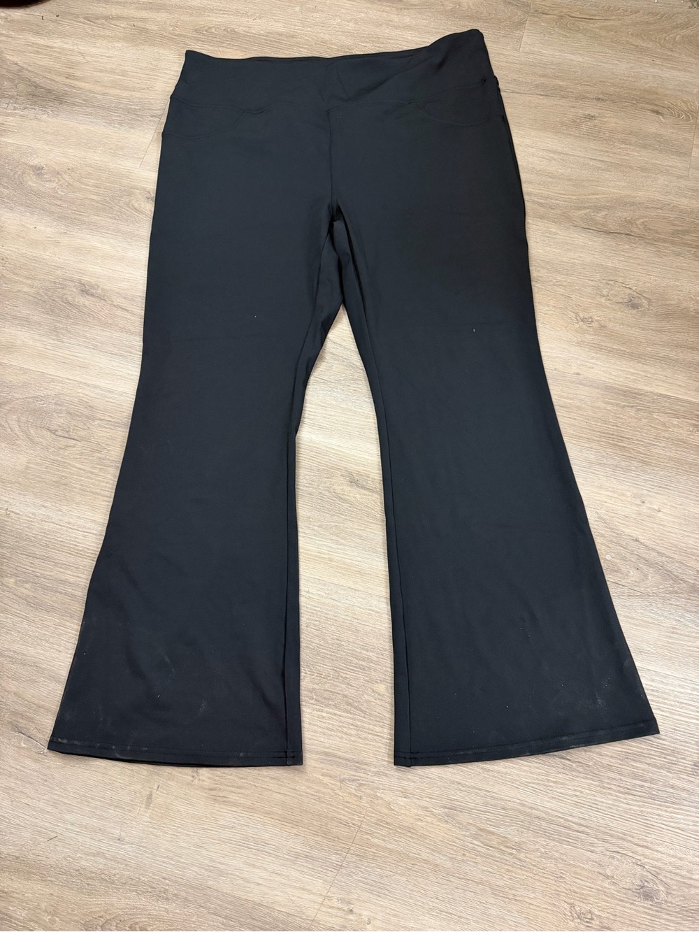 New Halara High Waisted Flare Pants Women’s Size 2X Black Stretch Yoga 0301